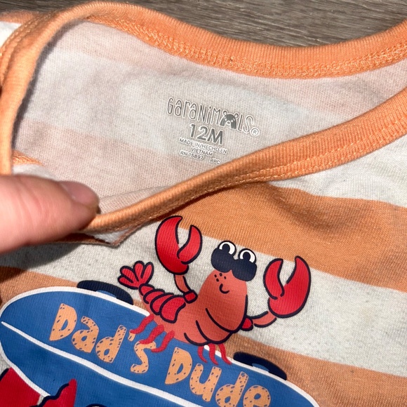 Infant baby boy 12 month bundle of onesies, shorts and tank tops - Picture 3 of 10